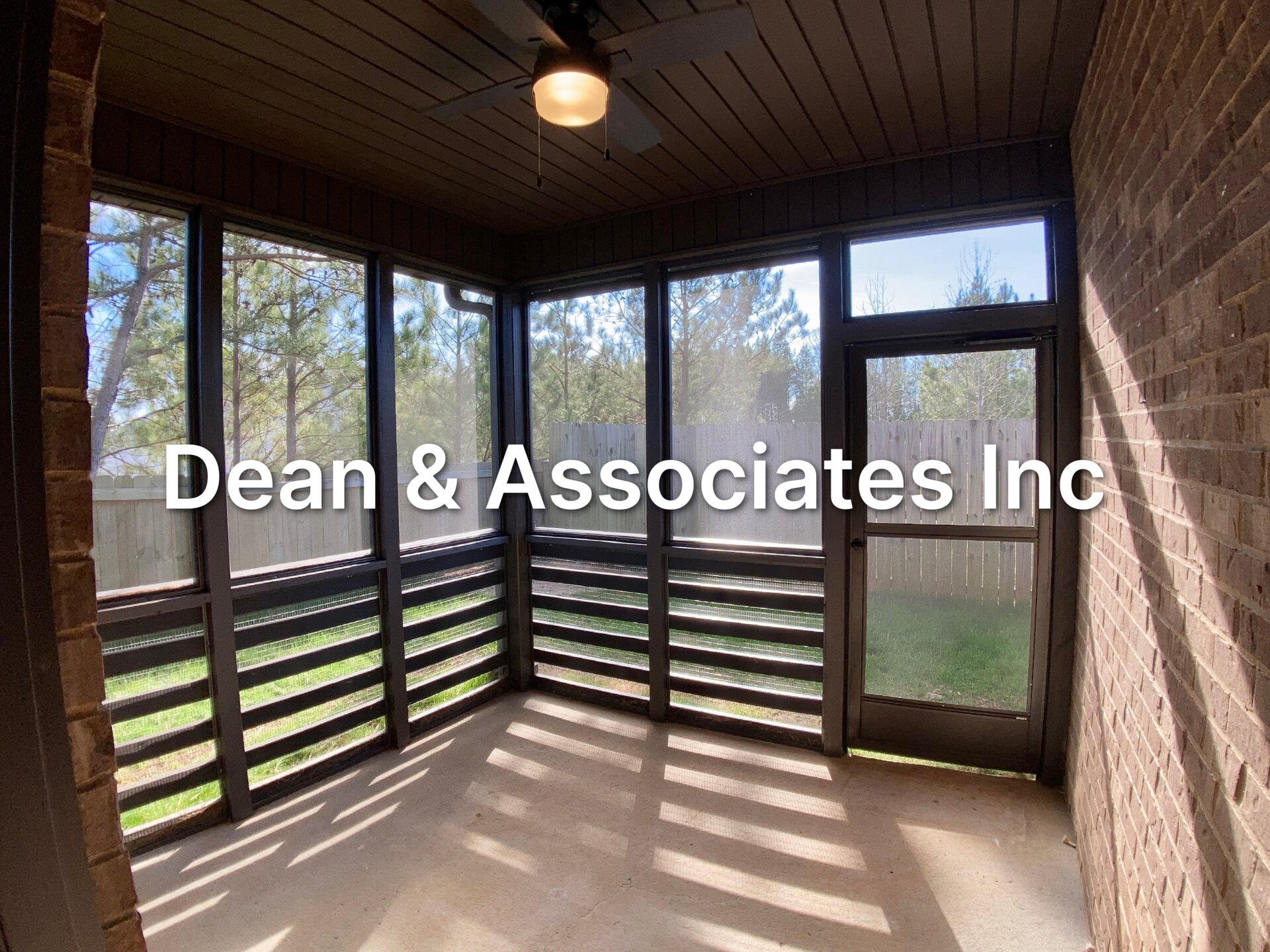 Screened porch at 305 Chesser Loop Cir single-family rental home in Chelsea, Alabama