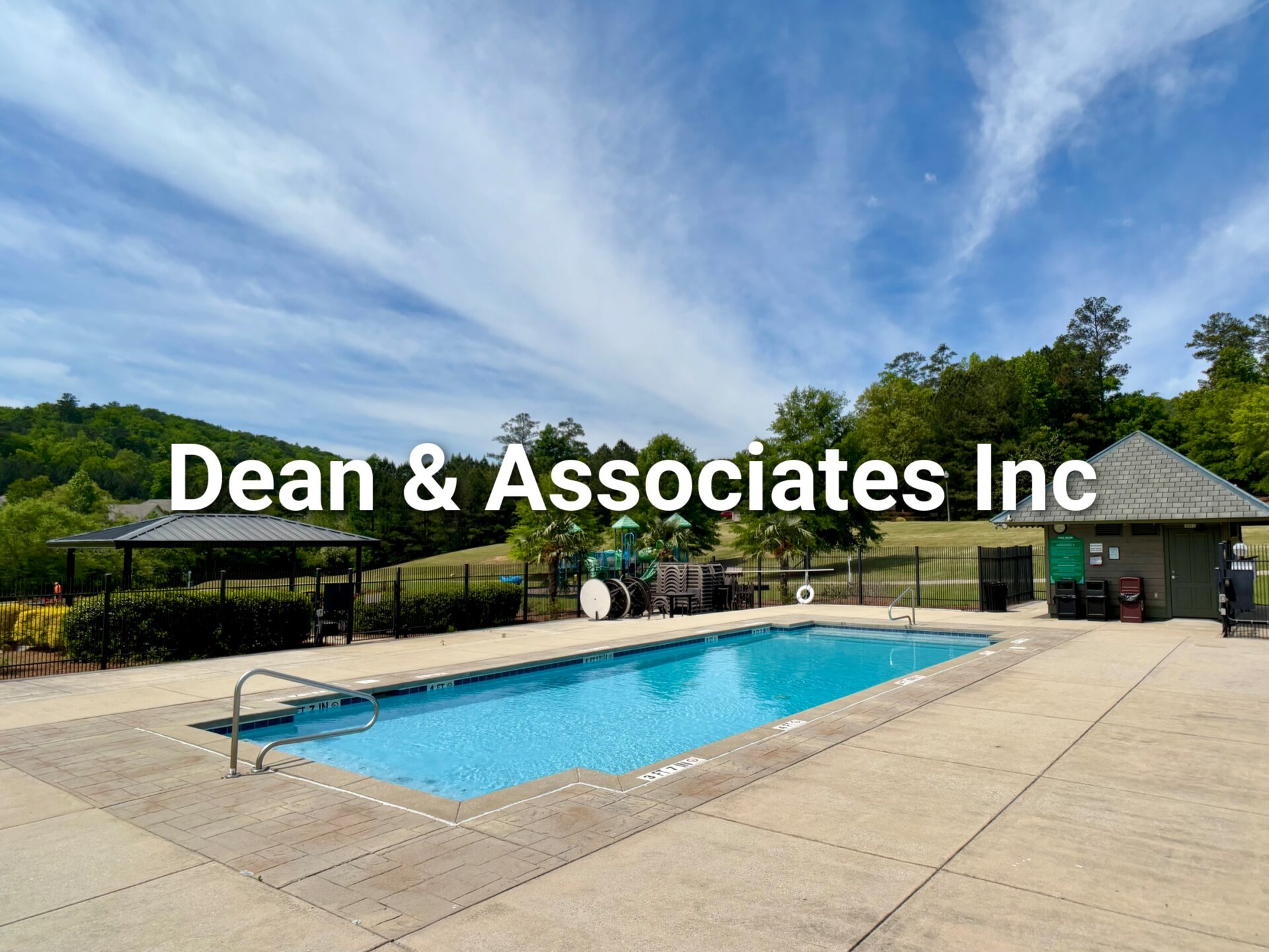 Community pool with pavilion and seating, available to 463 Reach Dr Tenants in Birmingham, AL