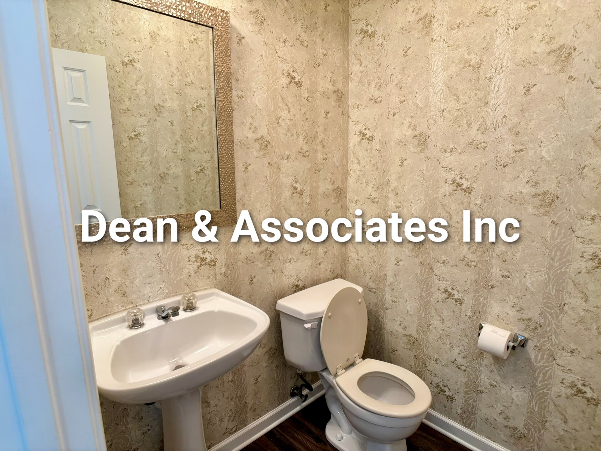 Main-level half bath with pedestal sink at 463 Reach Dr townhouse in Birmingham, Alabama 35242