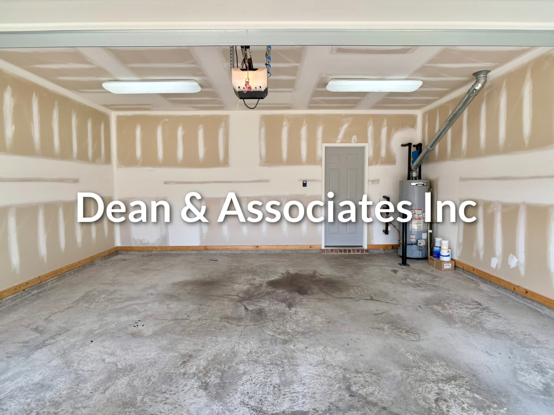 Two-car attached garage interior at 464 Crossbridge Rd rental home in Chelsea, Alabama